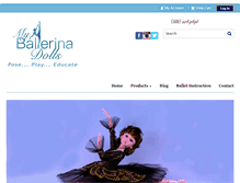 Tablet Screenshot of myballerinadolls.com